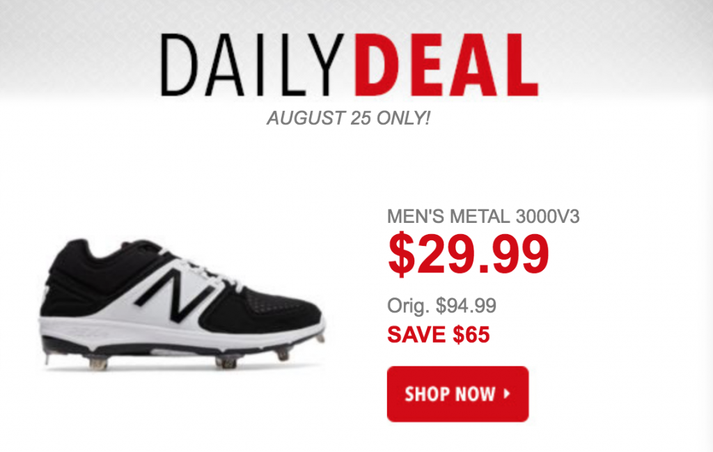 New Balance Baseball Cleats Just $29.99 Today Only! (Reg. $94.99)
