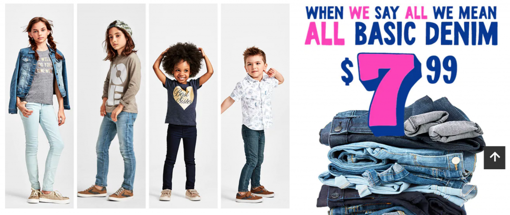 All Basic Denim Just $7.99 At The Children’s Place! Just $6.99 In-Store!