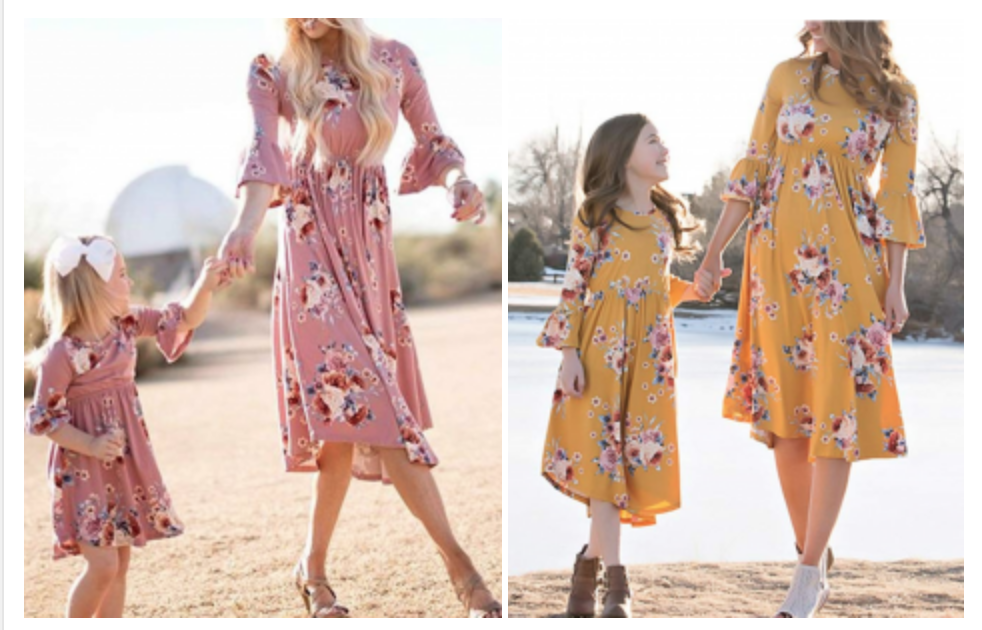Mommy and Me Matching Floral Dress As Low As $11.98 Shipped!