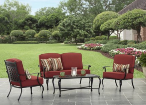 Better Homes and Garden 4 Piece Outdoor Conversation Set $377.10!