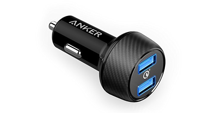 Anker 39W Dual USB Car Charger with Quick Charge 3.0 – Just $18.19!