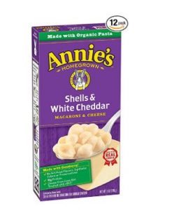 Annie’s Macaroni and Cheese, Shells & White Cheddar Mac and Cheese, 6 oz Box (Pack of 12) $10.10!