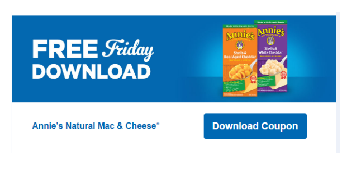 FREE Annie’s Natural Mac & Cheese! Download Coupon Today, August 3rd!