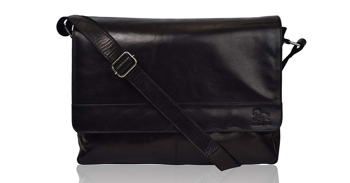 Leather Laptop Messenger Bag – Just $48.49!