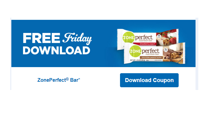 FREE ZonePerfect Bar! Download Coupon Today, August 17th Only!