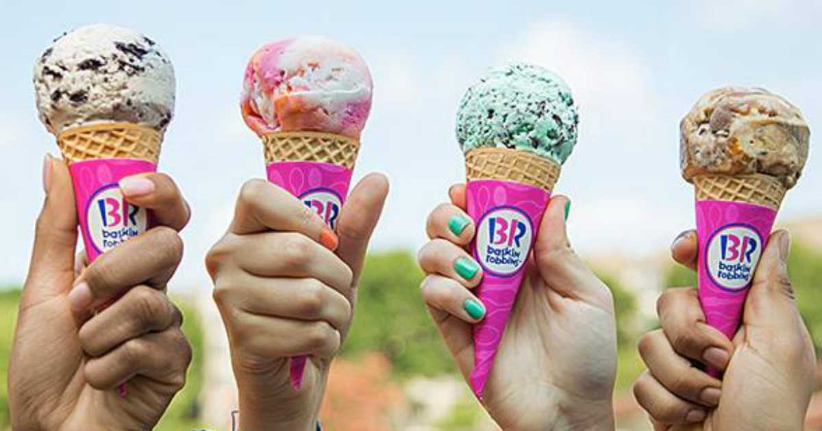 FREE Baskin Robbins Ice Cream! YUM!