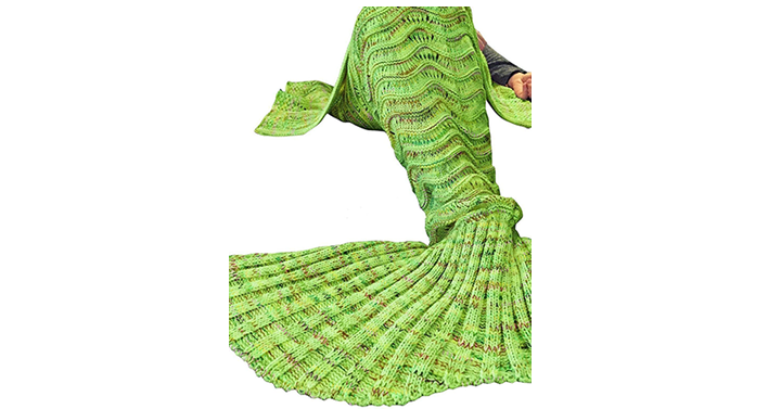 Knitted Mermaid Tail Blanket – Just $9.99!
