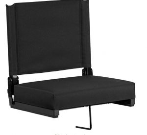 Flash Furniture Grandstand Comfort Seats by Flash with Ultra-Padded Seat in Black $33!