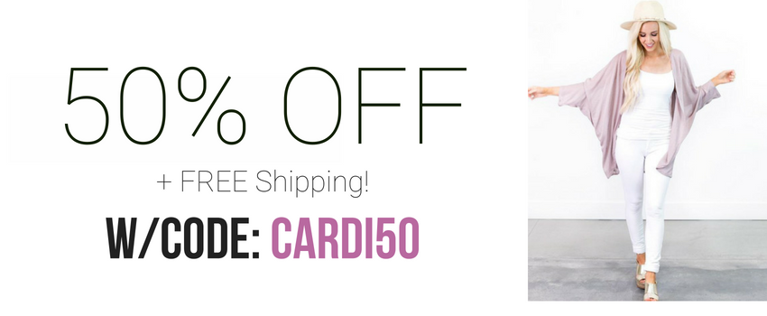 Cents of Style: Summer Cardigans! Additional 50% Off + FREE Shipping!
