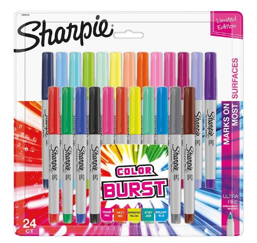 Sharpie Color Burst Permanent Markers, 24 Count – Only $12.06!