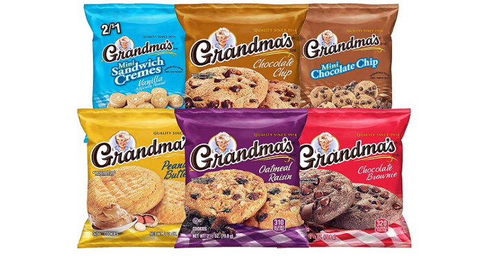 Grandma’s Cookies Variety Pack, 30 Count Only $10.48 Shipped! Great for School Lunches!