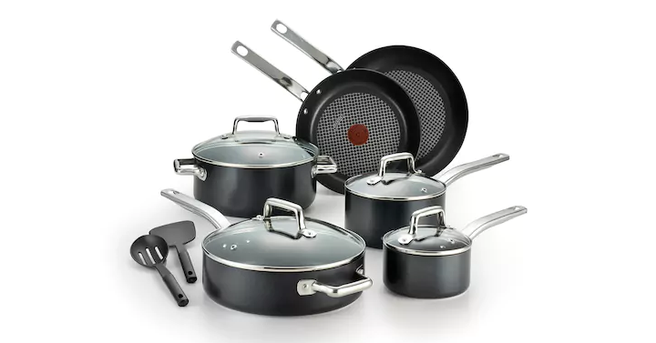 Kohl’s 30% Off! Earn Kohl’s Cash! Stack Codes! FREE Shipping! T-Fal Pro Grade Titanium 12-pc. Nonstick Cookware Set – Just $104.99 plus $20 in Kohl’s Cash!