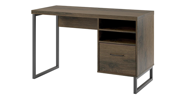 Ameriwood Home Candon Desk in Distressed Brown Oak – Just $88.05!