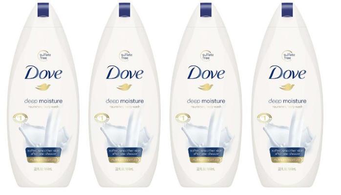 Dove Body Wash, Deep Moisture 22 oz, Pack of 4 – Only $11.61!