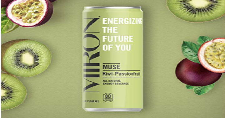 Mirón Kiwi Passionfruit All Natural Sparkling Energy Beverage (Pack of 24) Only $13.99 Shipped!