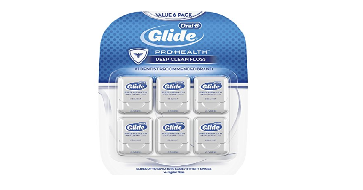Glide Oral-B Pro-Health Deep Clean Floss, Mint, 6 Count Only $11.37 Shipped!