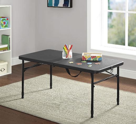 Mainstays 40″ Fold-in-Half Table – Only $19!