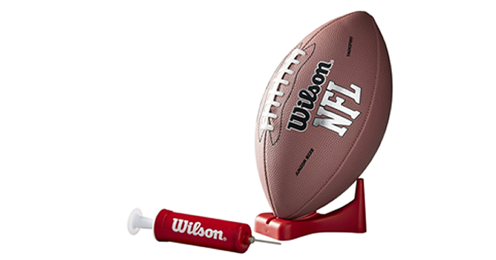 Wilson NFL MVP Junior Football with Pump and Tee – Just $9.97!