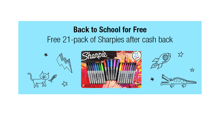 Another Awesome Freebie! Get FREE 21 Pack of Sharpies from TopCashBack!
