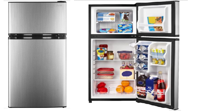 Insignia- 4.3 Cu. Ft. Stainless Steel Top-Freezer Refrigerator Only $159.99 Shipped! (Reg. $270)