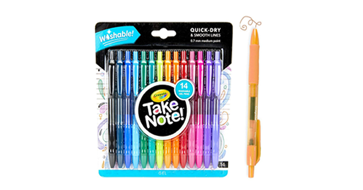 Crayola Washable Gel Pens, School Supplies, 14 Count – Just $7.49!