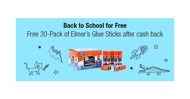 LAST DAY to Get This Awesome Freebie! Get FREE 30 Pack of Elmer’s Glue Sticks from TopCashBack!