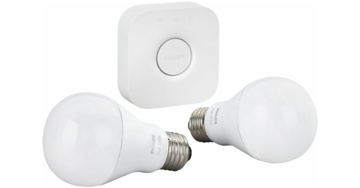 Philips Hue White A19 4-Bulb Starter Kit + Google Home Mini – Just $79.99!