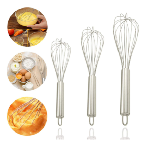 Set of 3 Stainless Steel Kitchen Whisks Only $7.99! (Reg. $40)