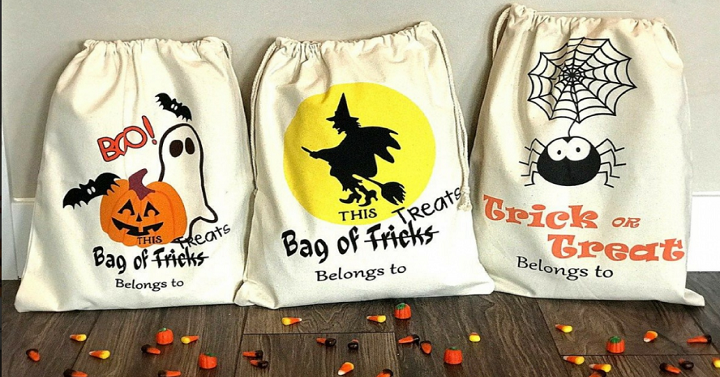 Halloween Canvas Trick or Treat Bags Only $7.99! (Reg. $20)