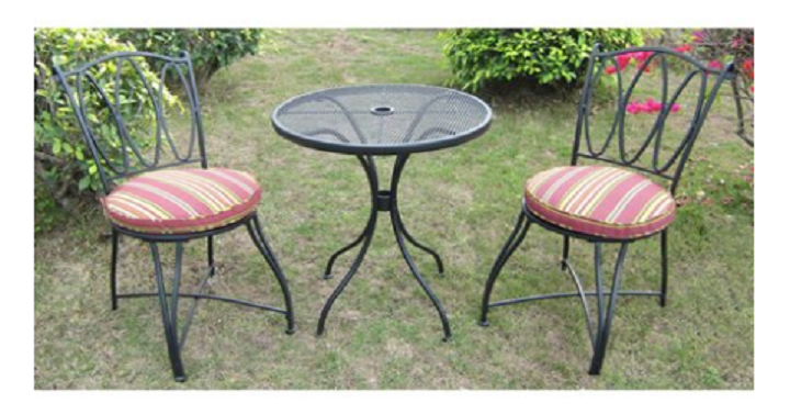 Mainstays Scroll and Stripe 3-Piece Outdoor Bistro Set for Only $59.30 Shipped! (Reg. $120)