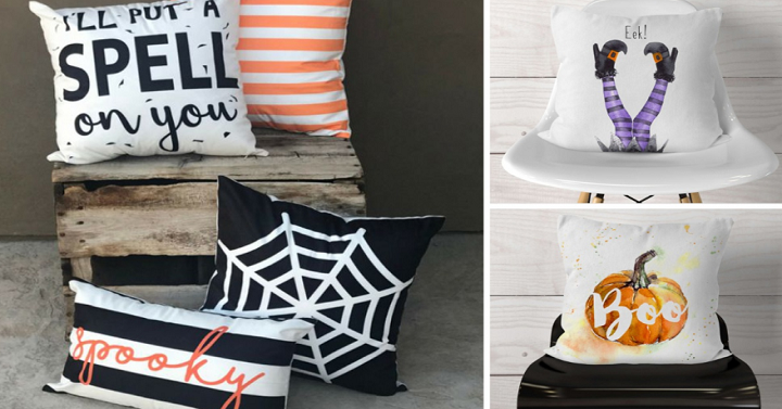 Halloween Pillow Covers-Watercolor Designs Only $10.99! (Reg. $30)