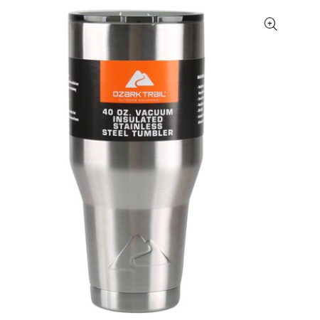 Ozark Trail 40 oz Vacuum Insulated Stainless Steel Tumbler Only $8.70!