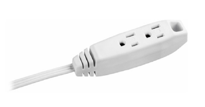 Insignia™ – 9′ Extension Power Cord – White for Just $4.99!