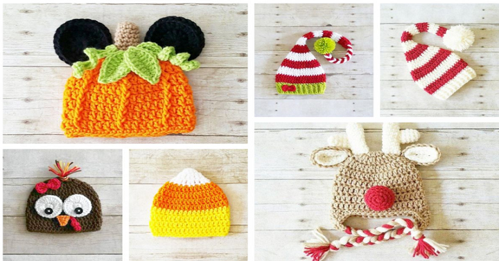 Crochet Holiday Beanies Only $13.99!