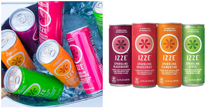 IZZE Sparkling Juice, 4 Flavor Variety Pack (24 Count) Only $11.87 Shipped!