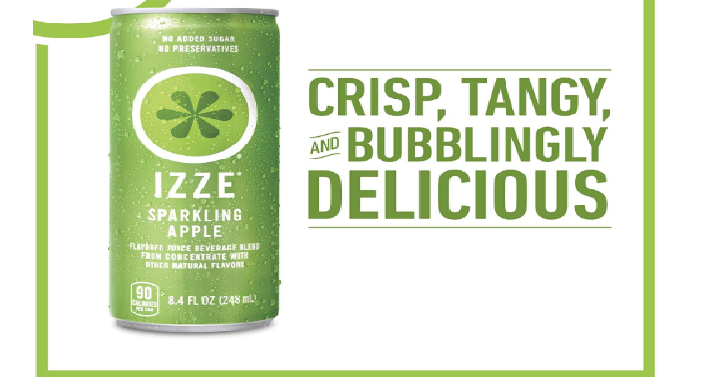 IZZE Sparkling Juice, Apple OR Blackberry, 8.4 oz Cans, 24 Count Only $11.69 Shipped!