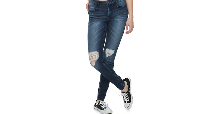 LAST DAY!!! Kohl’s 30% Off! Earn Kohl’s Cash! Stack Codes! FREE Shipping! Juniors’ SO Low Rise Jeggings – Just $15.39!