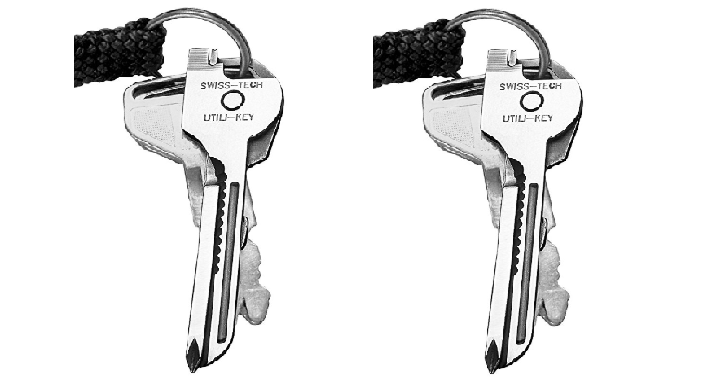 Swiss+Tech Polished SS 6-in-1 Utility Key Multitool for Keychain Only $6.00! Great Reviews!