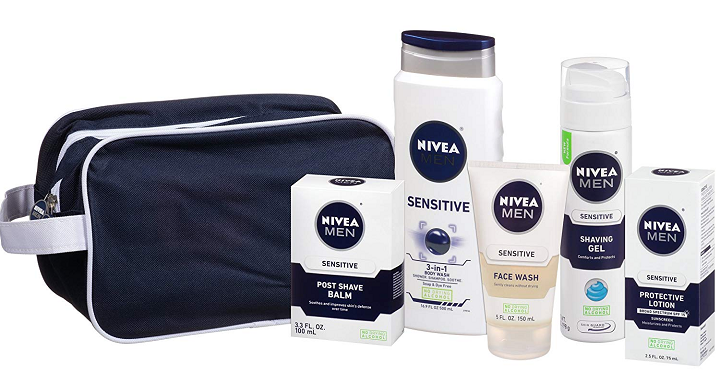 Nivea for Men Sensitive Collection 5 Piece Gift Set Only $12.50! Better Than Prime Day!!