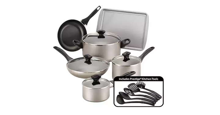 Kohl’s 30% Off! Earn Kohl’s Cash! Stack Codes! FREE Shipping! Farberware 15-pc. Nonstick Aluminum Cookware Set – Just $31.99!