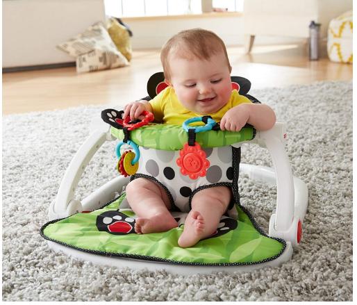 Fisher-Price Sit-Me-up Floor Seat Panda Paws – Only $22.78!