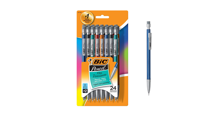 BIC Xtra-Precision Mechanical Pencil, Fine Point (0.5mm), 24-Count – Just $3.15!