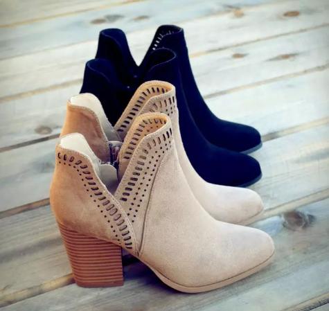 Perforated Detail Bootie – Only $29.99!