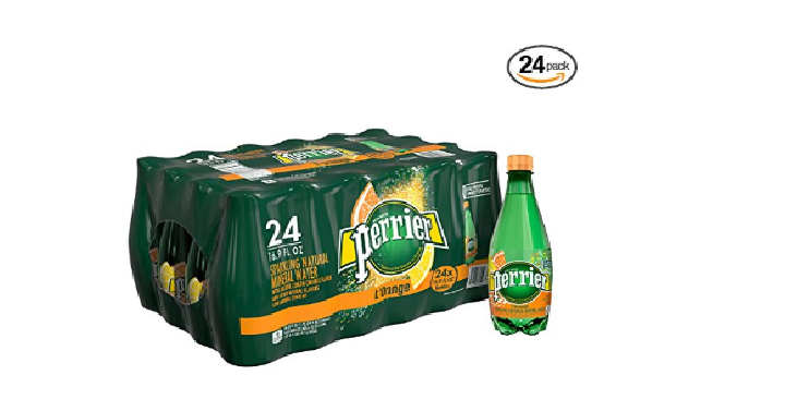 Perrier L’Orange Flavored Carbonated Mineral Water -Lemon Orange Flavor (24 Count) Only $13.77 Shipped!