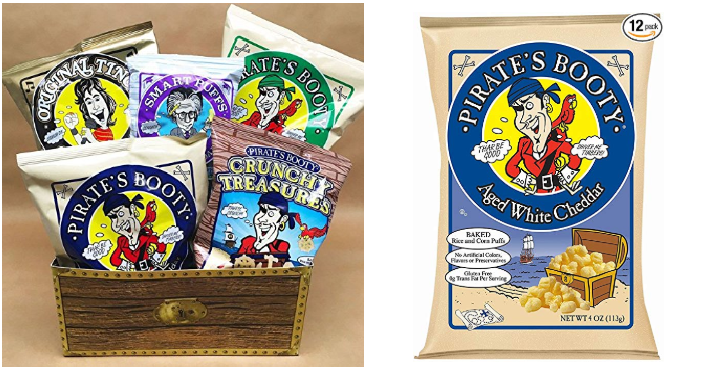 Pirate’s Booty Snack Puffs, Aged White Cheddar, 4 Ounce (Pack of 12) Only $13.77 Shipped!