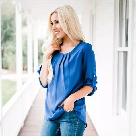 Pleated Blouse – Only $14.99!