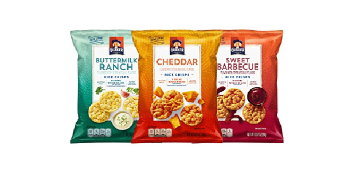 Quaker Rice Crisps, Savory Mix, 0.67 oz Bags, 30 Count Only $11.17 Shipped!