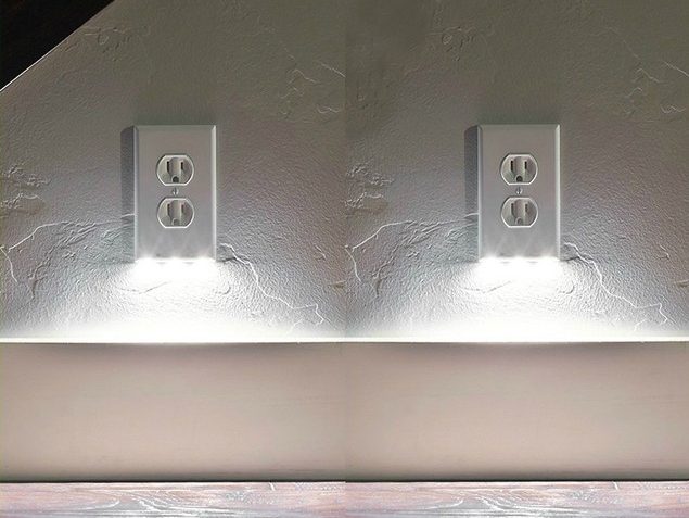 FOUR Outlet Covers With LED Night Lights—$17.49!