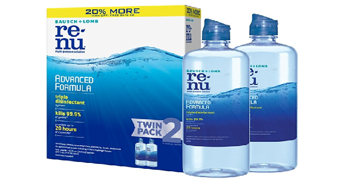ReNu Lens Solution  Multi-Purpose, 12 Fluid Ounces (Pack of 2) Only $9.22 Shipped!