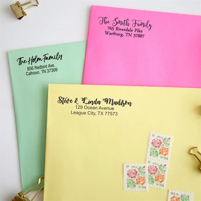 Personalized Self Inking Stamps Only $16.99! (Perfect For Holiday Cards)